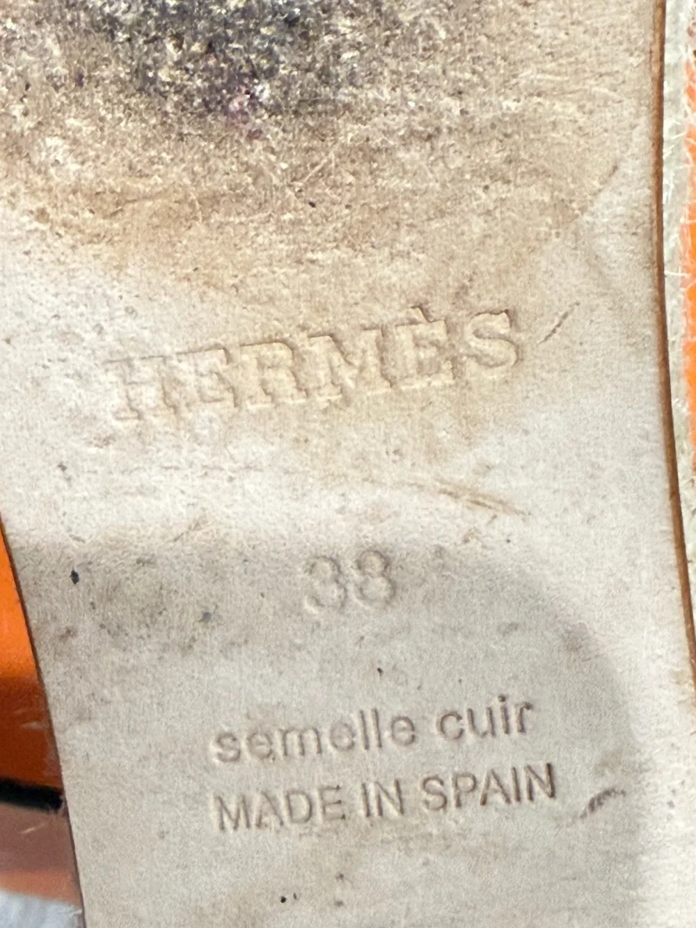 Hermes Chestnut Brown Suede Wedge Sandals with Ankle Strap